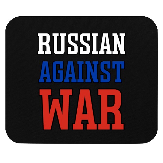 Russian Against war outline Mouse Pads