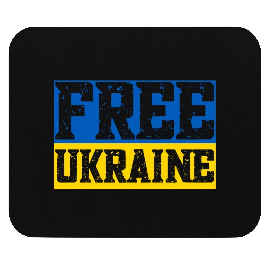 Free Ukraine Flag Mouse Pads