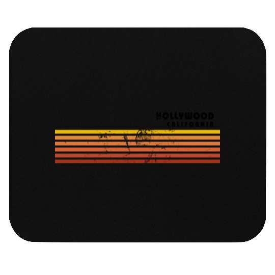 Retro Hollywood California Vintage Vacation Mouse Pads