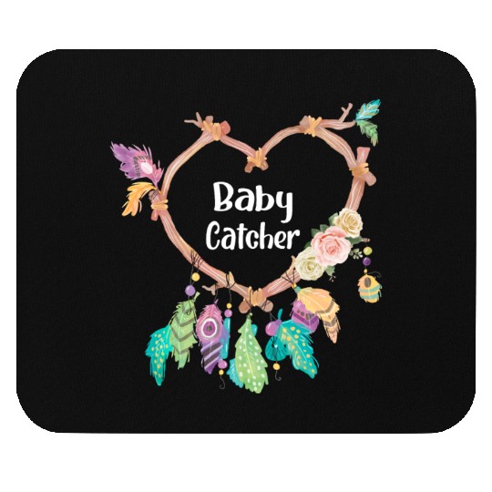 Baby Catcher Midwife Dreamcatcher Doula Mouse Pads