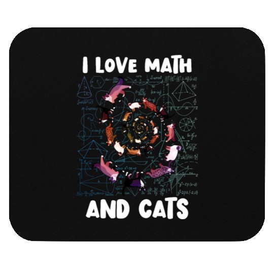 Math Kitty Cat I Love Math And Cats Mathematics Mouse Pads