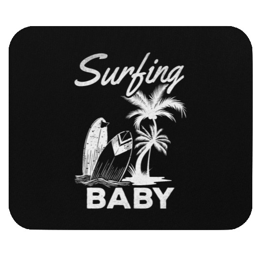 Family Surfing Surfboard Surfing Wave Surfer I Mouse Pads