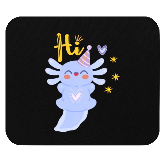 Baby Axolotl Art - 3 Mouse Pads