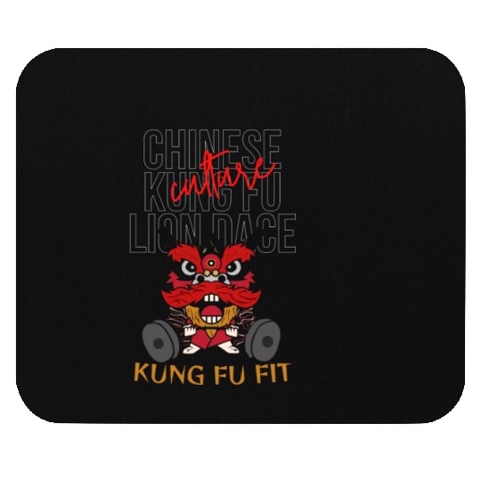 Chinese Kung Fu Lion Dance Culture Mouse Pads