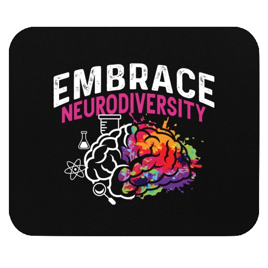 Embrace Neurodiversity Psychiatrist Gift Mouse Pads