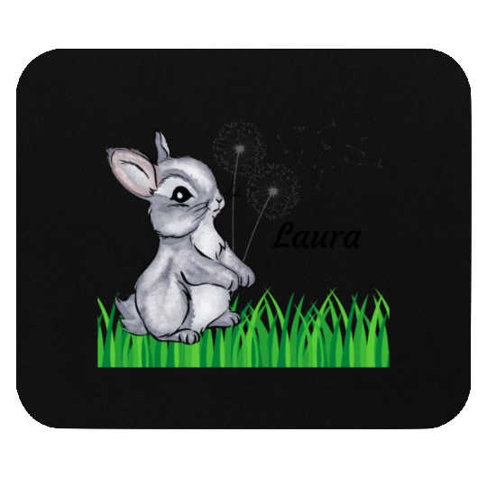 Bunny Name Gift Laura Mouse Pads