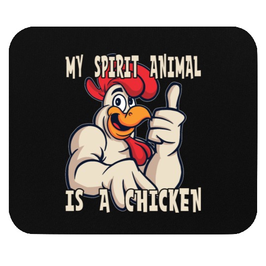 Farmer spirit animal is a chicken farming farmers Mouse Pads