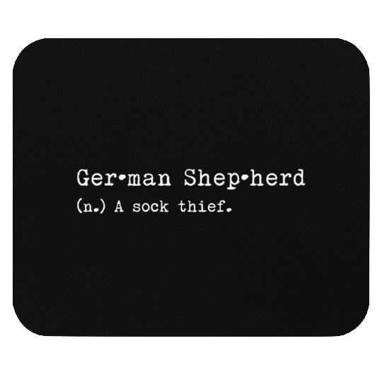 A Sock Thief German Shepherd Mouse Pads