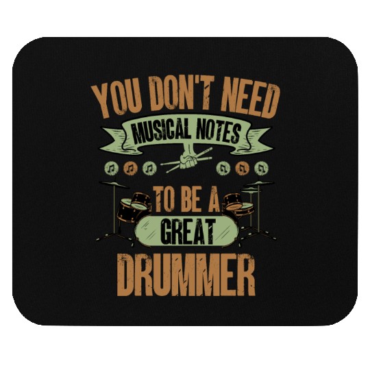 drummer humor gift drums Mouse Pads