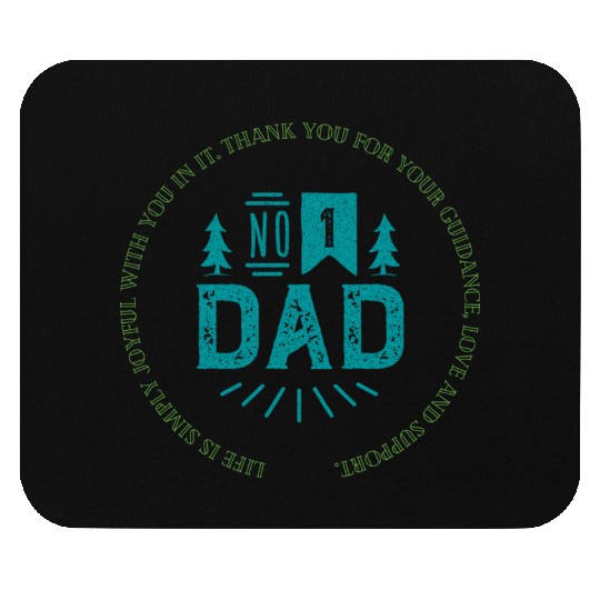 No.1 Dad Vintage Circle Badge Father's Day Mouse Pads