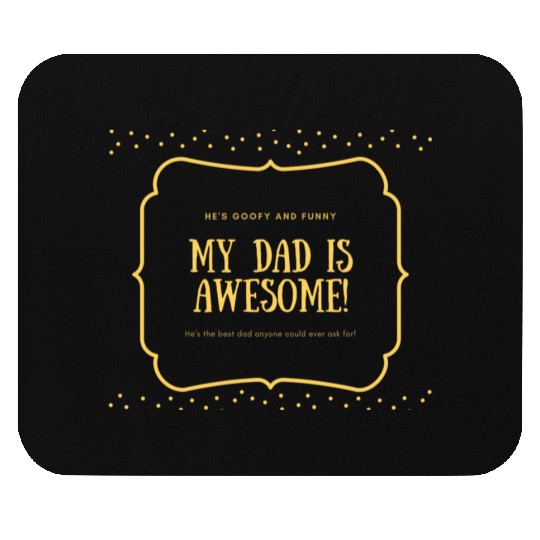 Red and Yellow General Father Dad Appreciation Mouse Pads