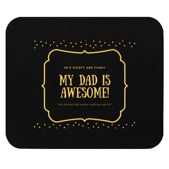 Red and Yellow General Father Dad Appreciation Mouse Pads