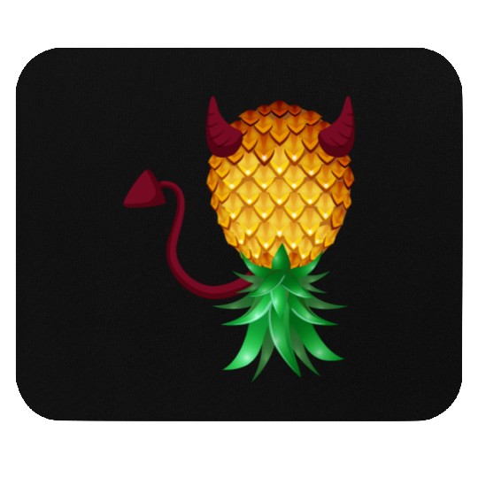 Swinger Upside Down Bad Pineapple Devil Horn Mouse Pads