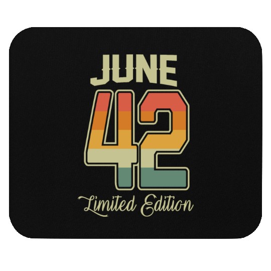 Vintage 80th Birthday June 1942 Sports Gift Mouse Pads