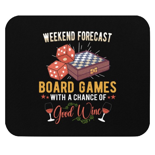 Wine Board Games Chess Board Game Player Gambling Mouse Pads