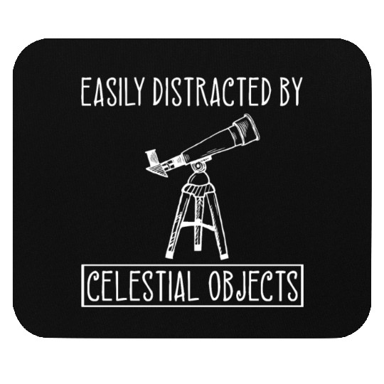 Telescope Lover Celestial Objects Space Astronomer Mouse Pads