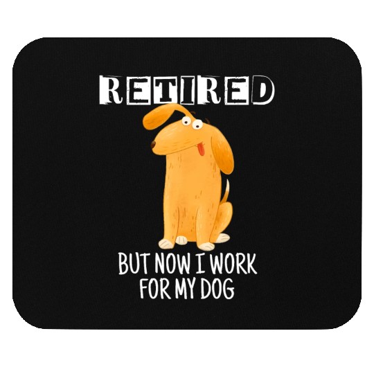 Retired 2021 Funny Retirement Gifts For Dog Lover Mouse Pads