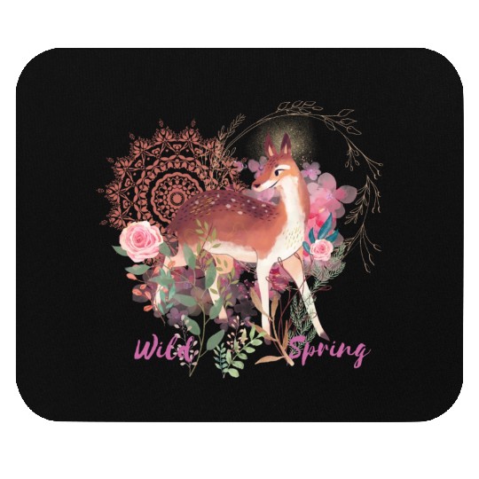 Sweet Deer In Wild Spring - 7 Mouse Pads