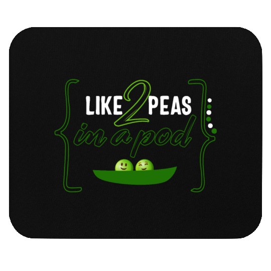 Peas Vegetable Mouse Pads, Like 2 Peas In Pod,