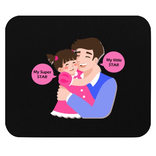 Funny and Best Dad Gift, Girl Dad Father's day Mouse Pads