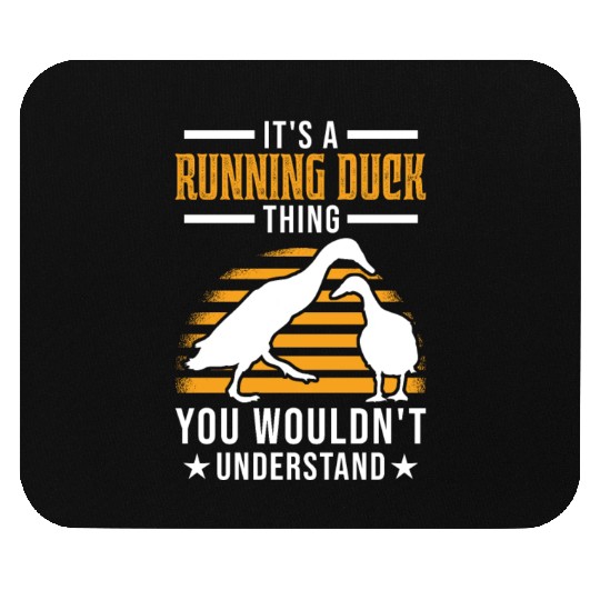 Running Duck Thing Bottled Mouse Pads