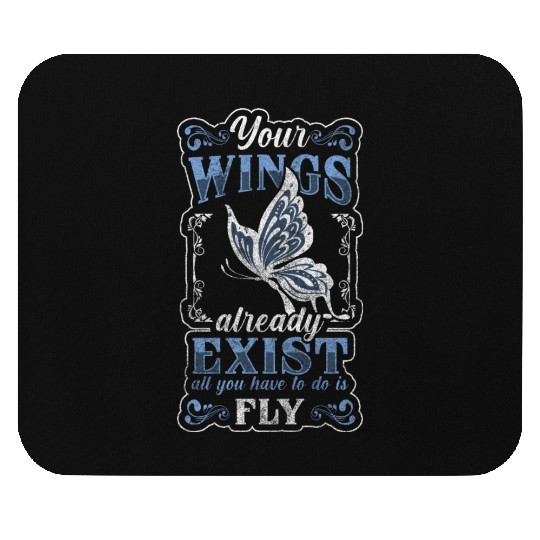 Insect Butterflies Pattern Sweet Mouse Pads