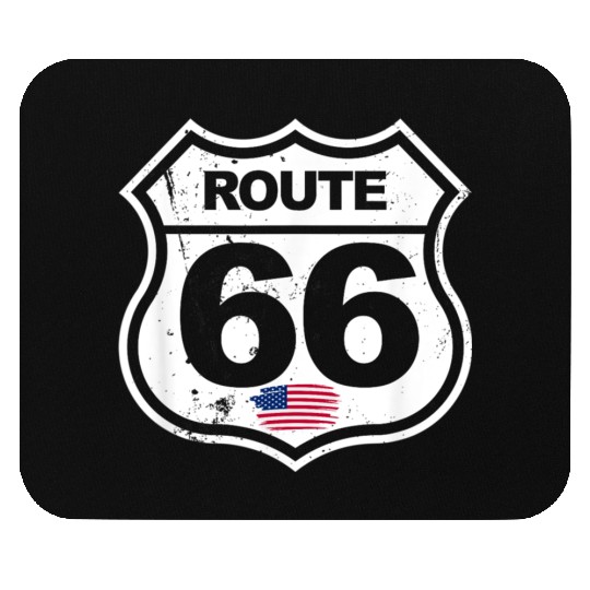 Vintage Route 66 retro style Mouse Pads