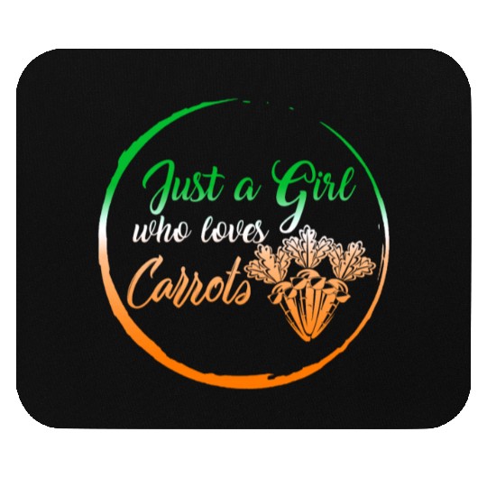 Carrot Vegetable Mouse Pads, Just A Girl Who Loves