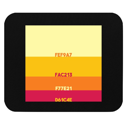 Hex Summer Sunset Mouse Pads