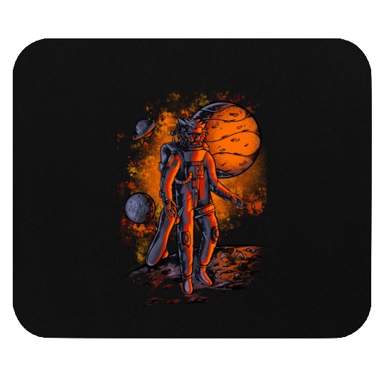 Lion astronauts in space Mouse Pads