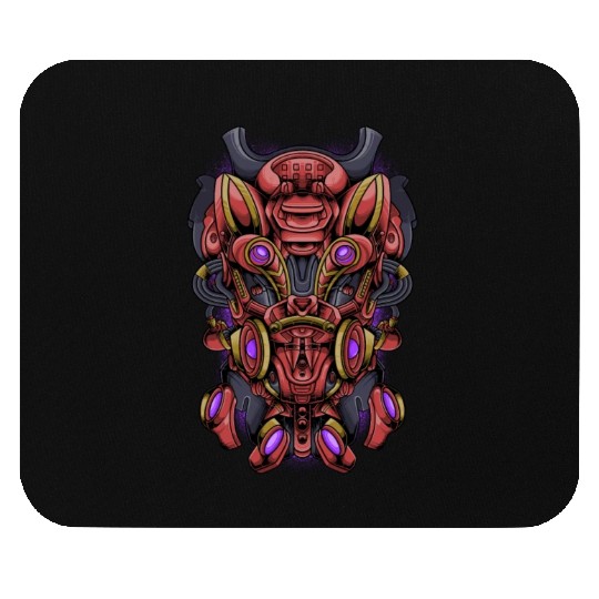 Cat mecha robot Mouse Pads