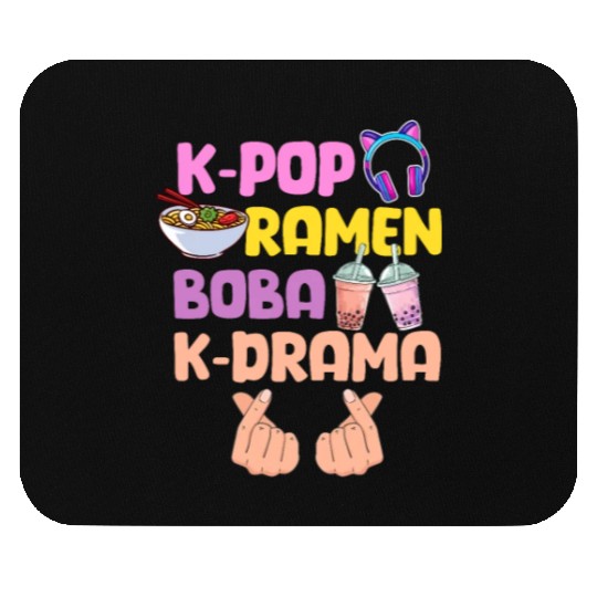 K-Pop Ramen Boba K-Drama Mouse Pads