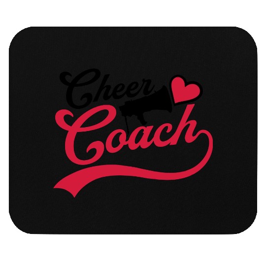 heart cheer coach megaphone Mouse Pads