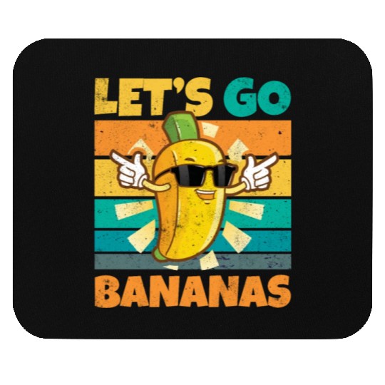 Vintage Let's Bananas Funny Banana Mouse Pads