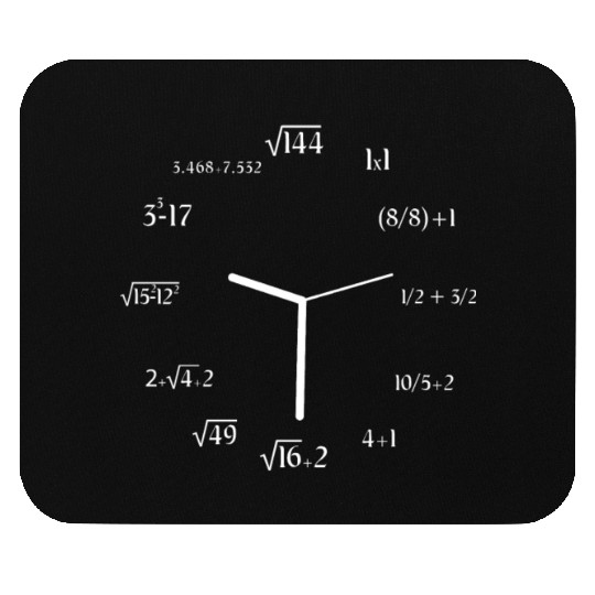 Math Meme Math Equation Joke Funny Math Clock Mouse Pads