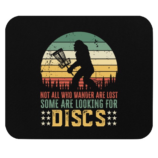 Funny Disc Golf Bigfoot Gift Mouse Pads