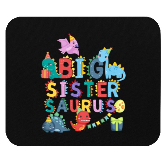 Big sister Saurus | Rawr Dinosaur Mouse Pads | Family