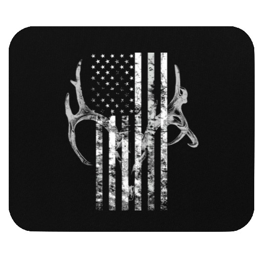 Hunting Deer Skull Flag Hunters Mouse Pads