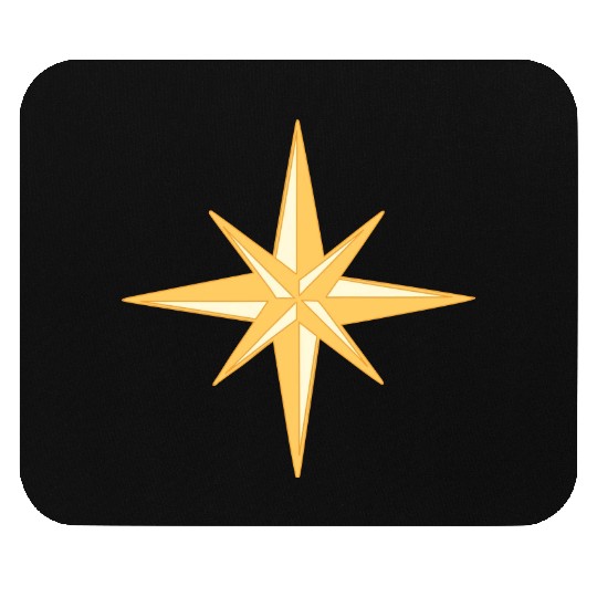 Nautical star. Compass rose, cardinal directions Mouse Pads