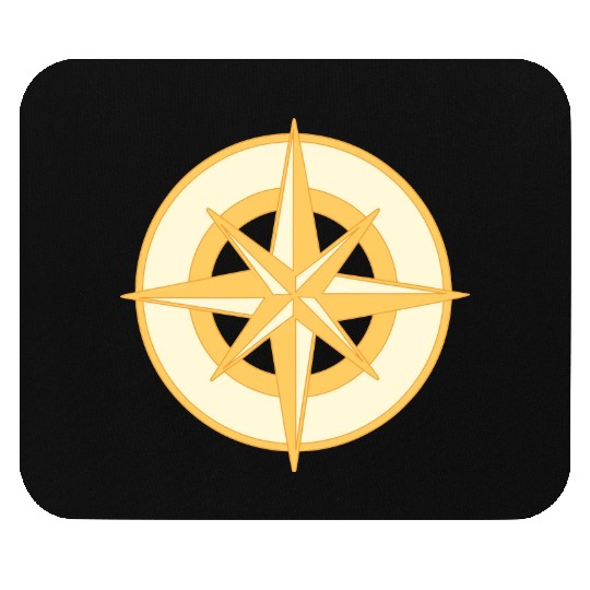 Nautical Compass star / rose, cardinal directions Mouse Pads