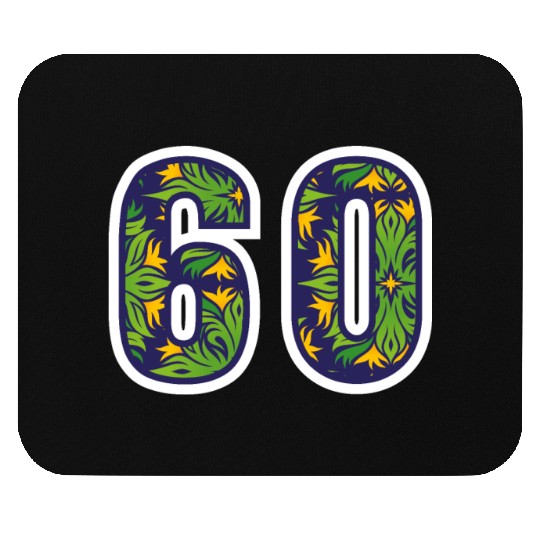 60 Number Green Mouse Pads