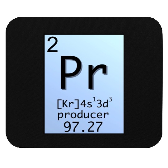 Music Producer Periodic Table Design Mouse Pads