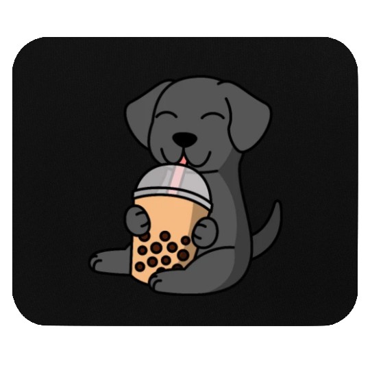 Boba Bubble Tea Great Dane Mouse Pads