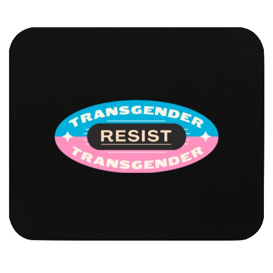 trans pride resist Mouse Pads