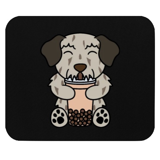Boba Bubble Tea Irish Wolfhound Mouse Pads