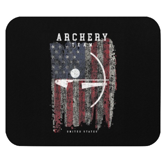 Archery Team USA Vintage American Flag Compound Mouse Pads