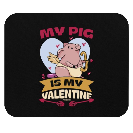Pig animal piglet farm funny gift Mouse Pads
