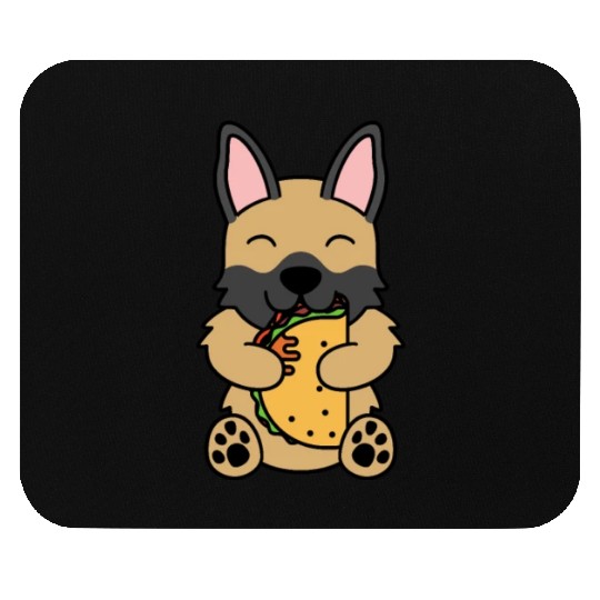 German Shepherd Taco Lover Mouse Pads
