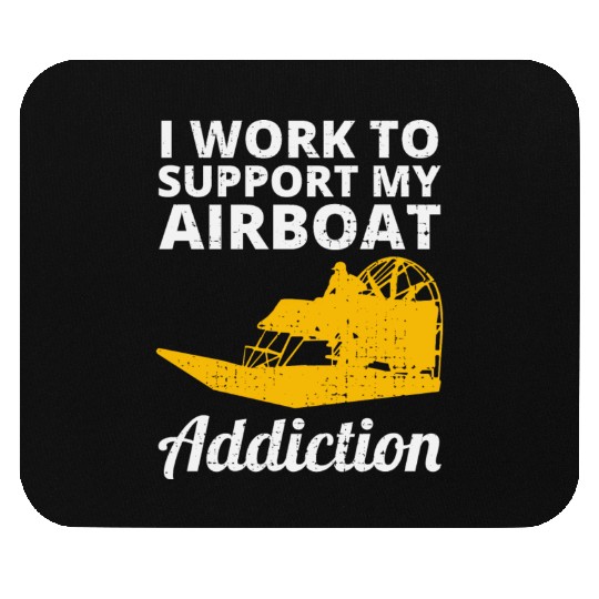 Airboat Fanboat Airboating Planeboat Swamp boat Mouse Pads