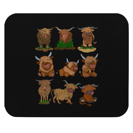 Scottish Highland Cattle Mouse Pads
